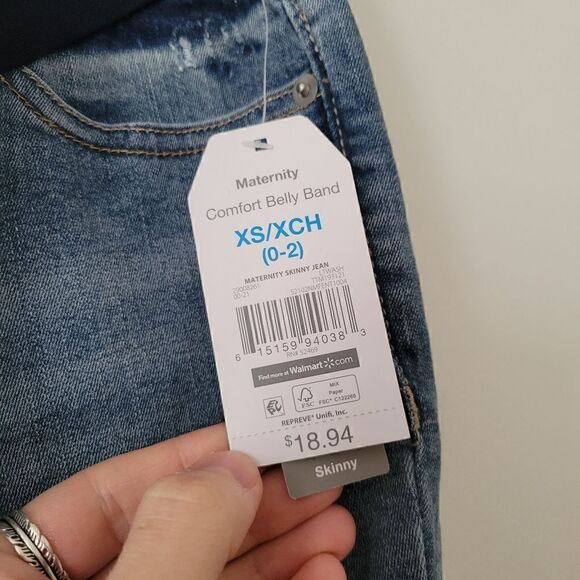 Time And Tru Maternity Skinny Jeans XS - Picture 2 of 8